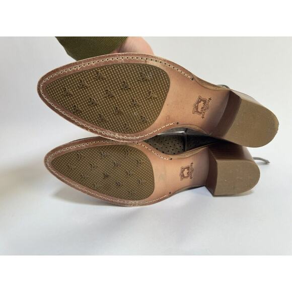 HS Trask Tisha Bootie Lattice Gray‎ Suede Zip Heel Elastic Gore Women's Size 8.5 - Picture 8 of 9